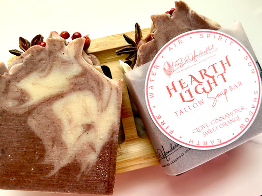 Hearth Light - Clove, Cinnamon & Sweet Orange (Fire) Tallow Soap