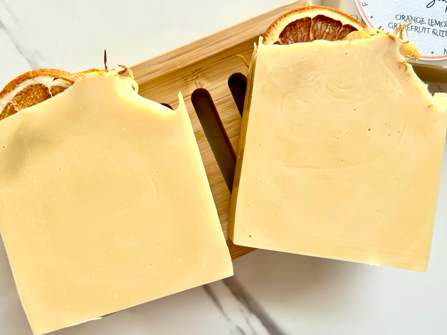 Solara Bloom - Orange, Grapefruit, Lemon & Litsea (Sun) Tallow Soap