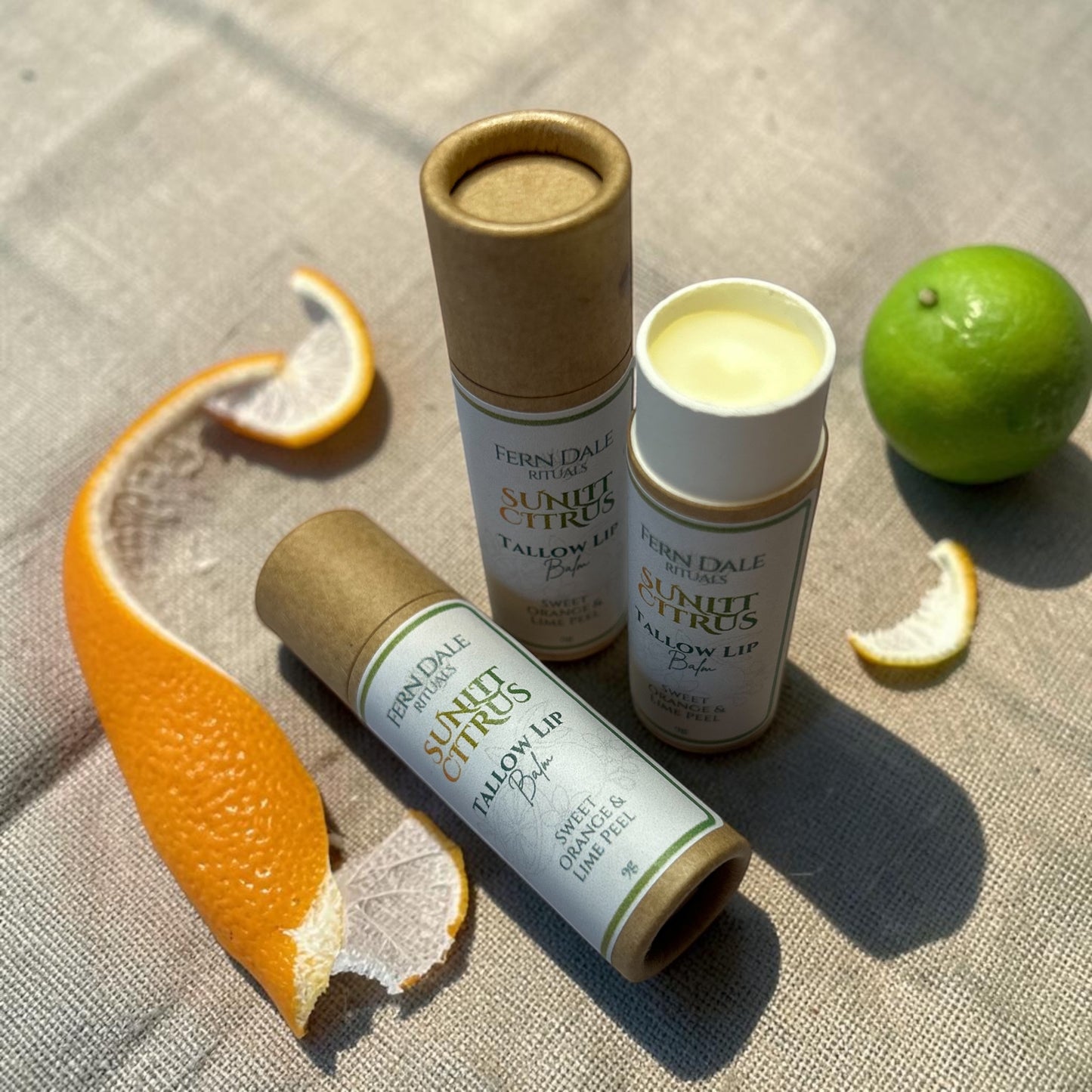 Sunlit Citrus Tallow Lip Balm