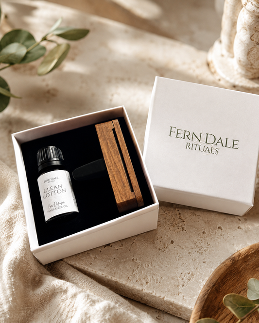 Personalised Wooden Car Diffuser Gift Set