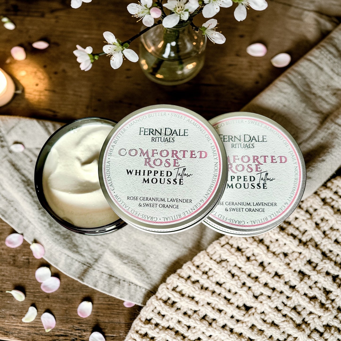 Whipped Tallow Mousse - Comforted Rose