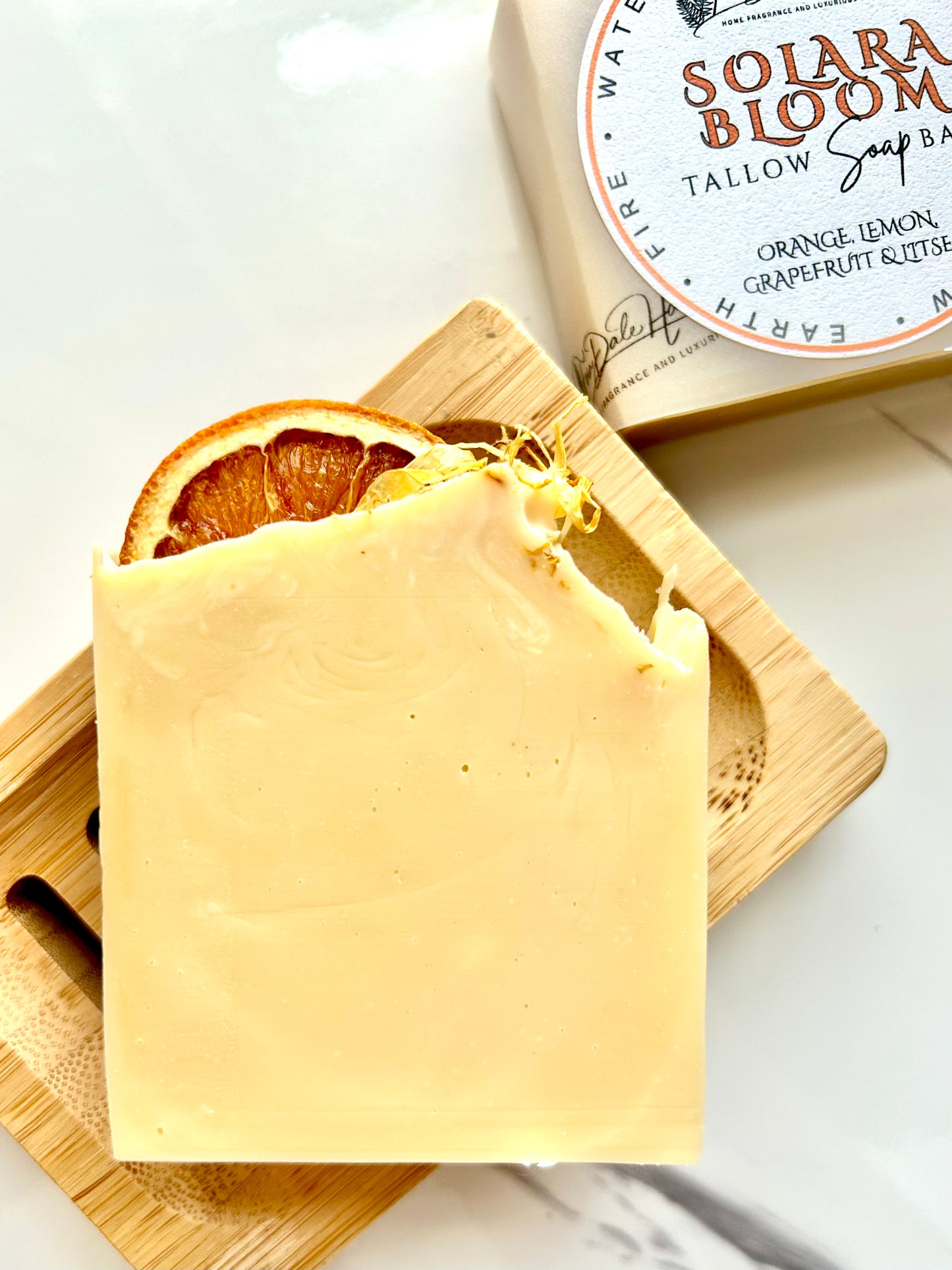 Solara Bloom - Orange, Grapefruit, Lemon & Litsea (Sun) Tallow Soap