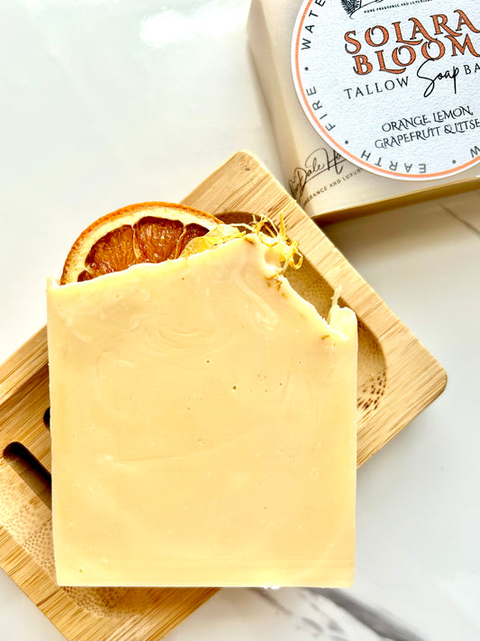 Solara Bloom - Orange, Grapefruit, Lemon & Litsea (Sun) Tallow Soap