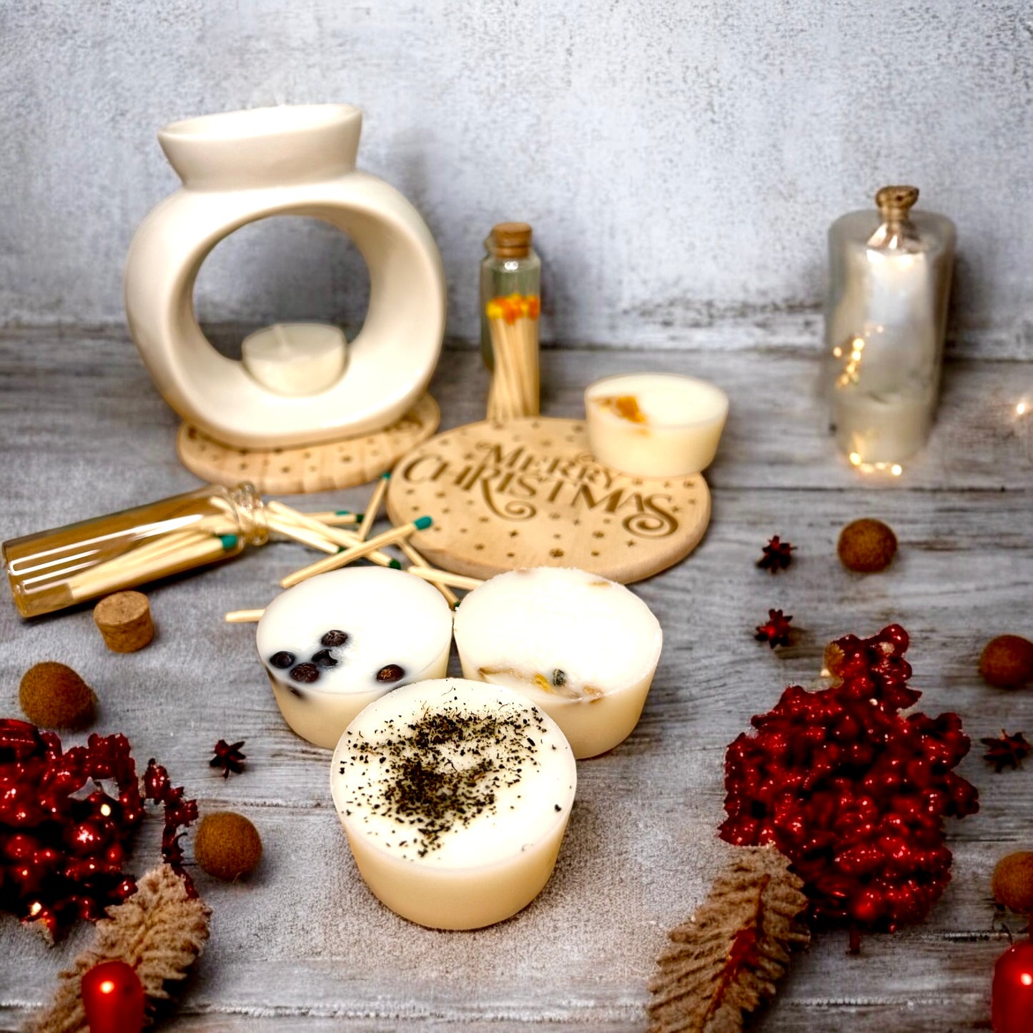 Ceramic Wax Melter and Melts Gift Set