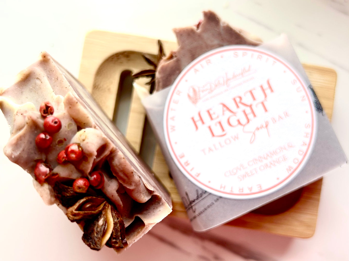 Hearth Light - Clove, Cinnamon & Sweet Orange (Fire) Tallow Soap