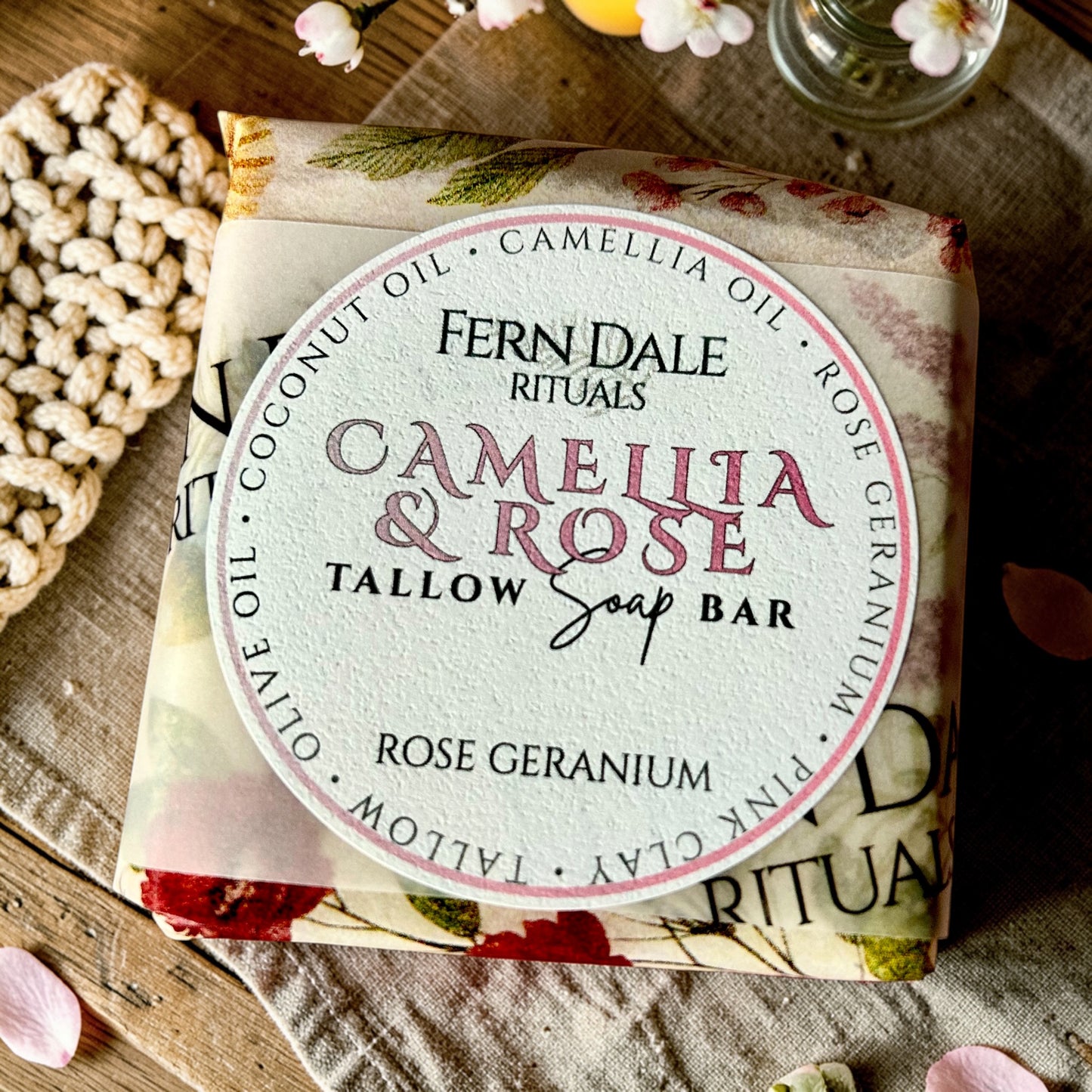 Camellia & Rose Tallow Soap