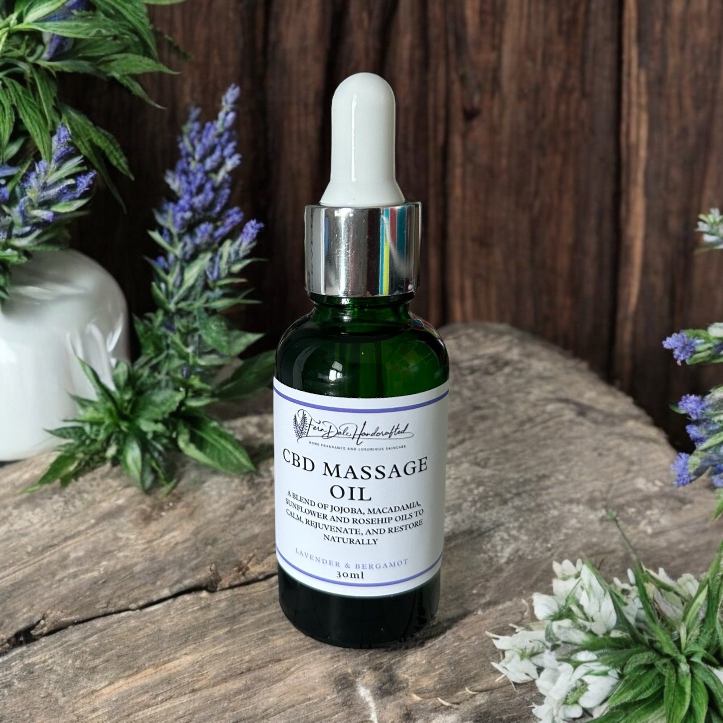 Massage Oil in Lavender & Bergamot