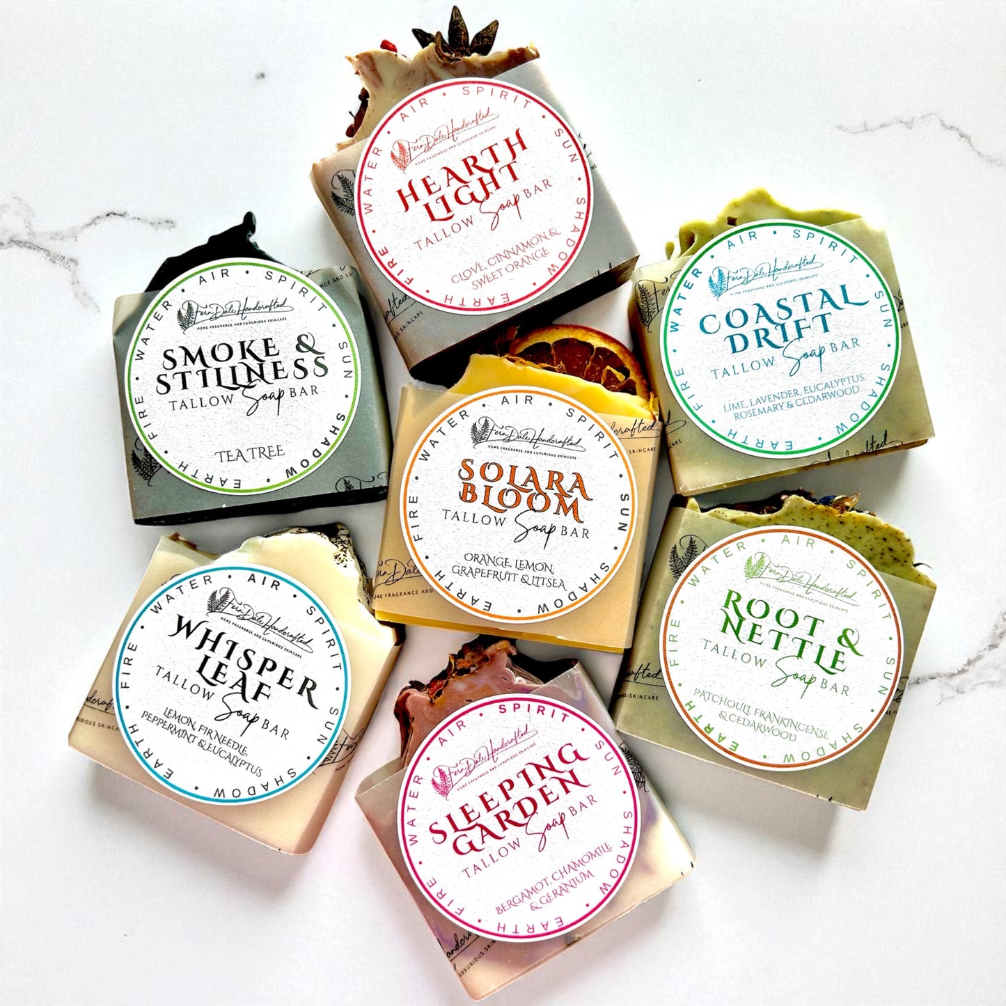 Full Ceremony Set - Elemental Ritual Tallow Soap Collection